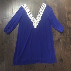 Royal Blue Swim Coverup/ Dress - Size Medium